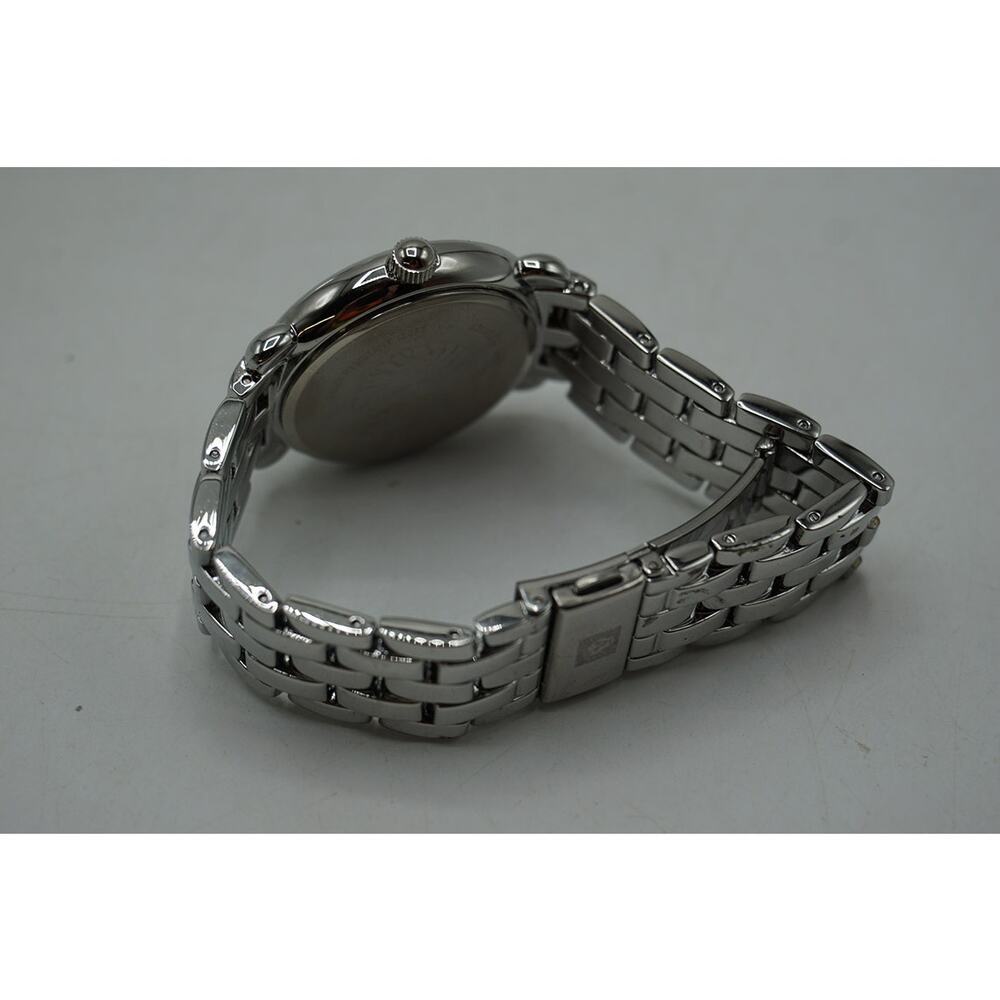 Anne Klein Silver-Tone Round Face Bracelet Watch with White Dial - Picture 3 of 6